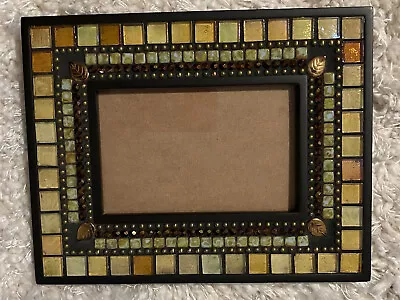 Glass And Tile Mosaic Frame Attributed To Angie Heinrich 7.5 By 9.5 In Overall • $45