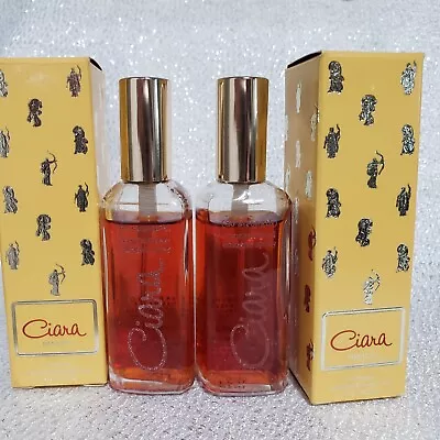 $15 • Buy X2 VINTAGE CIARA Revlon 1oz  EACH  80strength CONCENTRATED COLOGNE Spray