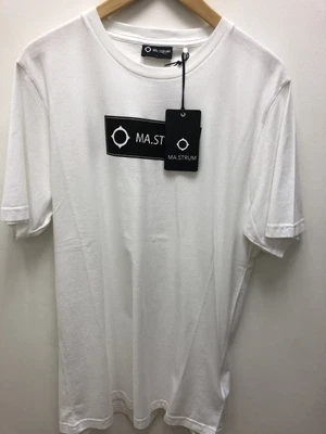 £45 • Buy Ma Strum Block Tee White Large