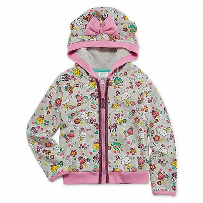 Disney Collection Minnie Mouse Hoodie Jacket With Ears & Bow Toddler Girl 3T NEW • $28.99