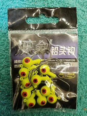 Jig Heads Choose Sizes~colors Free Shipping (20 Jigs) Compare To Mr Crappie • $11.74