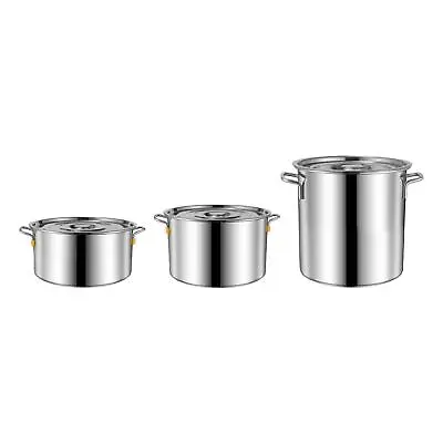£23.94 • Buy Multipurpose Cooking Pot Cater Stew Soup Boiling Pan Cookware Double Handle Deep