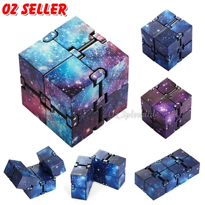 $3.49 • Buy Plastic Infinity Cube Puzzle Fidget Flip Autism ADHD Sensory Stress Relief Toys