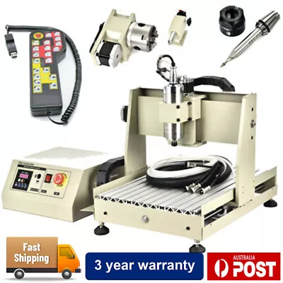 3/4axis 1500W CNC 6090 6040 Router Engraver Mill Drilling Carving Machine USB • $1800