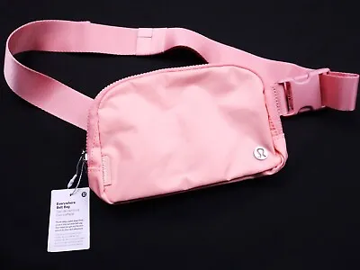 New! Lululemon Everywhere Belt Bag Shoulder Fanny -nylon Keys Pink Pastel Zip • $39.99