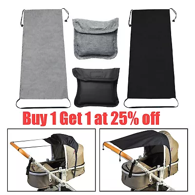Baby Pram Sun Shade Universal Stroller Buggy Canopy Pushchair Parasol UV Protect • £4.53