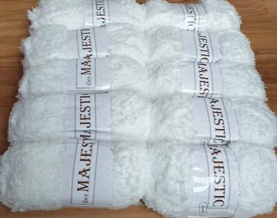 £9.50 • Buy  Majestic Soft Fluffy Eyelashes Knitting Crochet Yarn Wool 10x100g Balls White