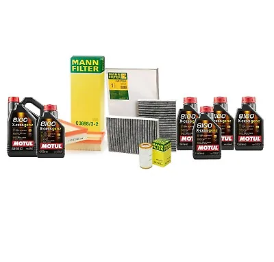 10L Motul 8100 X-CESS GEN2 5W-40 Mann Oil Filter Service Kit For W221 S550 5.5 • $149.95