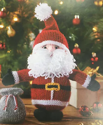 Cuddly Cheery Santa Father Christmas Decoration Doll/Toy DK KNITTING PATTERN • £1.99