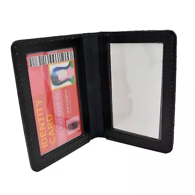 Perfect Fit Dual Double ID License Card Permit Duty Leather Case Wallet Carrier • $18.93