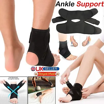 Medical Bandage Strap Ankle Support Wrap Foot Pain Sport Tendon Sprain Relief UK • £4.24