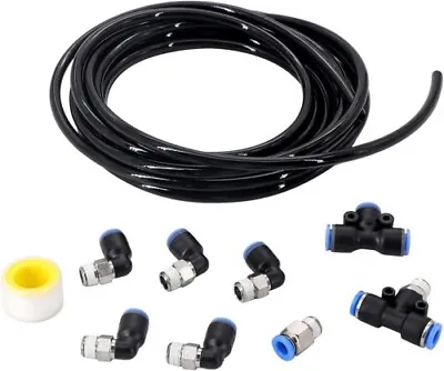 $21.19 • Buy PUSH LOCK Black Vacuum Fitting Kit Turbo Wastegate & Solenoid For Turbo Vehicles
