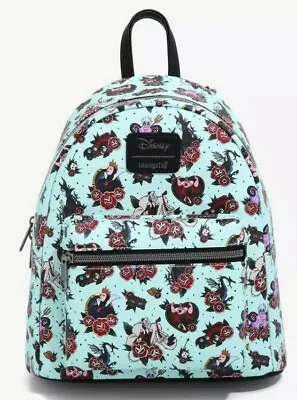 Loungefly Disney Villains Tattoo Art Mini Backpack • $77.99