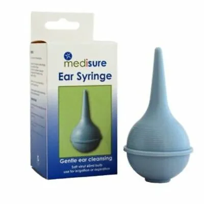 Medisure Ear Wax Syringe - Soft PVC 60ml Bulb - Irrigation & Aspiration • £5.89