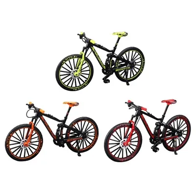 Unique Finger Bike Toy 1:10 Scale Miniature Mountain Bike Model Desk Decoration • £9.59