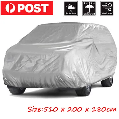 Heavy Duty Dustproof Full Car Cover UV Water Snow Protection Outdoor Breathable • £13.39