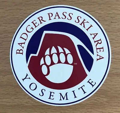 Badger Pass Ski Sticker - Yosemite Ski Area Skiing Snowboarding Sierra Mountains • $3.99