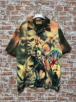 Iron Maiden By Dragonfly 90s Vintage Button Up Rock Band Shirt • $140