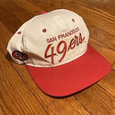 Vintage 90s San Francisco 49ers Sports Specialties Script Snapback Hat Twill • $49.99