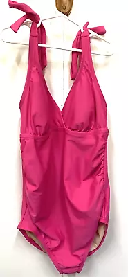 NWOT INGRID & ISABEL Target Maternity One Piece Swim Suit Fuchsia Pink SZ Small • $8.33