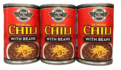 Steak N Shake Chili With Beans 15 Oz (3 Cans) • $15.68