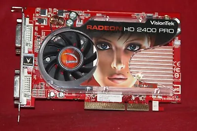 VisionTek ATI Radeon HD 2400 PRO 512MB. AGP Graphics Card. 24P512AGP VT-400347 • $85