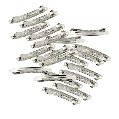 £4.51 • Buy 20Pcs 80Mm Blank French Barrettes Hair Clips For DIY Hair Bows Accessories