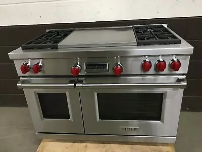 Wolf DF484F - 48 Dual Fuel Range Professional 4 Burners +  French Top • $1
