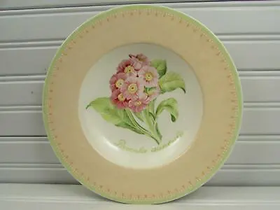 Florea Floris By Villeroy & Boch Soup Bowl Flowers Words Green Band B323 • $13.29