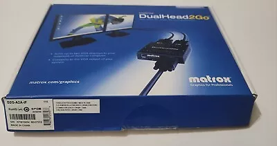 Matrox DualHead2Go External Multi-Display Upgrade For Laptop/PC D2G-A2A-IF NIB • $30