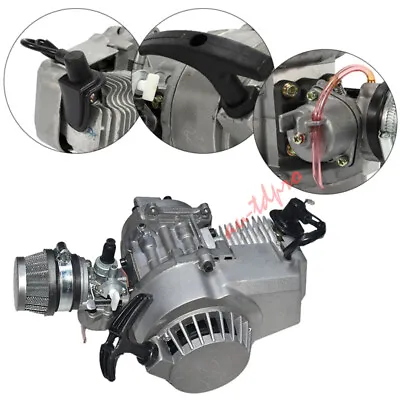 49cc 47cc 43cc Complete Motor For 2-Stroke GAS Motor Mini Pocket Dirt Bike  • $95.42