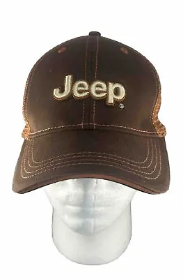 Jeep Embroidered SnapBack Brown Hat • $14.99