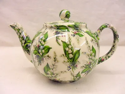 £22.99 • Buy Lily Of The Valley Design 2 Cup Teapot By Heron Cross Pottery