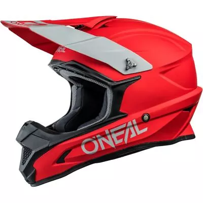 O'Neal 2024 Motocross Helmet 1SRS Solid V.24 Red 1 Series MX Enduro Quad ATV • £79.95