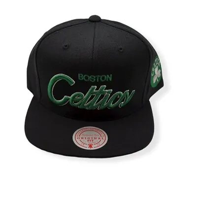 Mitchell & Ness Boston Celtics Foundation Script Adjustable Snapback Hat Cap • $37.99