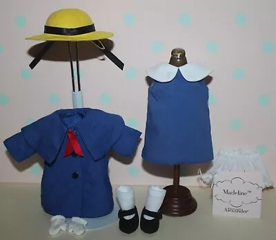 8  Madame Alexander Blue Coat Outfit Tagged MADELINE With Hat And Gloves • $31.95