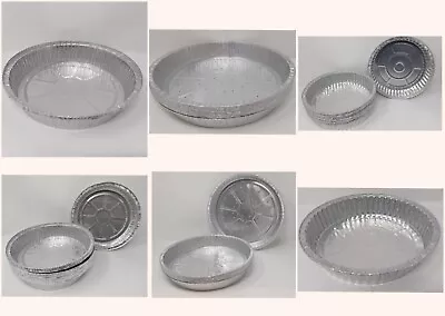 16cm 23cm 29cm Aluminium Foil Flan Dish Tart Tin Pan Tray Bake Oven Cook BBQ • £5.49