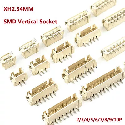 2/3/4/5/6/7/8/9/10P XH2.54MM Pitch SMD Vertical Socket Pin Header PCB Connectors • $6.44