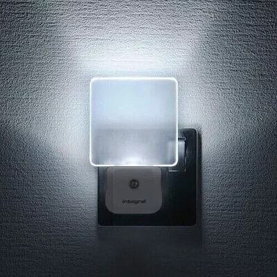 Integral LED Plug In Walls With Dusk To Dawn-Photocell Auto Sensor Night-Light • £5.89