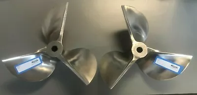 Set Of Left + Right Mercury Racing 3 Blade Cleaver Boat Propeller 15  X 20P • $1099.99