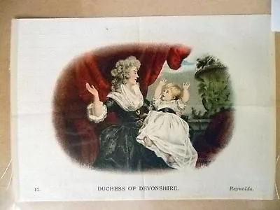 £8.99 • Buy BDV CIGARETTES POSTCARD SIZE SILK DUCHESS OF DEVONSHIRE(REYNOLDS)No 17-ORIGINAL