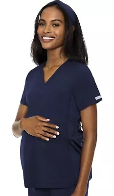 Med Couture Maternity Scrub Set Jogger Size Medium Navy Blue • $44.99