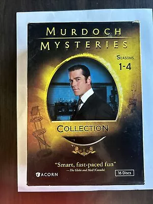 Murdoch Mysteries Season 1-4 (2009 Box Set DVD 16-Disc) VG 1 2 3 4 Free Ship • $25.99