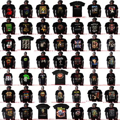 The Best Collection Of Classic Rock #3 Black T Shirts Punk Rock Big Sizes • $15.29