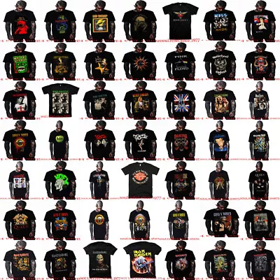 The Best Collection Of Classic Rock #3 Black T Shirts Punk Rock Men's Sizes • $11.69