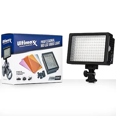 ULTIMAXX Professional Dimmable 160 LED Light Video Camera For Canon Nikon Sony • $26.95