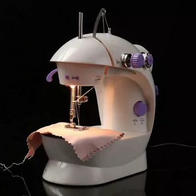 £14.99 • Buy Mini Electric LED Portable Sewing Machine 2 Speed Foot Pedal With Light UK Plug