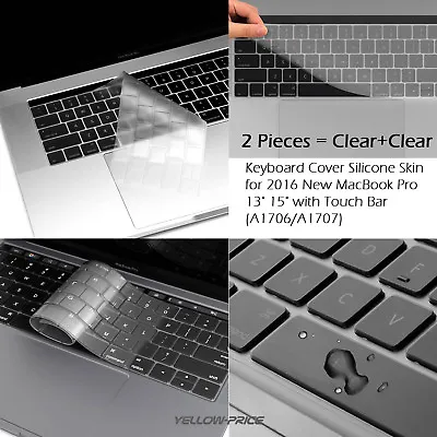 Keyboard Cover For NEWEST MacBook Pro With Touch Bar 13 15 A1989 A1990&A1706 707 • $10.44