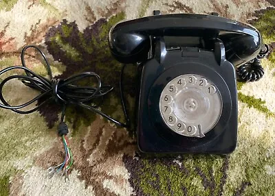 Vintage 60’s/70’s Old Rotary Dial Landline/House Phone Black • £35