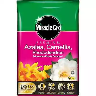 Miracle Gro Premium Eracacious Compost 40 Litre Azelea Camelia Rhododendron • £12.39